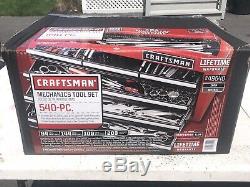 Craftsman 540-piece Mechanics Tool Set with 84T Ratchet Ratcheting Wrench NEW