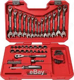 Craftsman 56-Piece Universal Mechanics Tool Set & Case, SAE Metric Socket Wrench