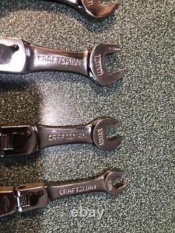 Craftsman 7 Piece Flex Ratcheting Stubby Metric Wrench Set