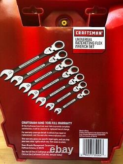 Craftsman 7 Piece Metric Universal Flex Ratcheting Wrench Set 8 17mm