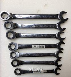 Craftsman 7 Piece Reversible Ratcheting Wrench Set Made In USA Brand New