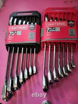 Craftsman CMMT87023 7-Piece Metric Reversible Ratcheting Wrench Set New
