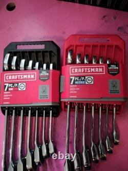 Craftsman CMMT87023 7-Piece Metric Reversible Ratcheting Wrench Set New