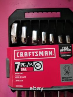 Craftsman CMMT87023 7-Piece Metric Reversible Ratcheting Wrench Set New