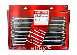 Craftsman Combination Ratcheting Wrench Set Metric MM Standard SAE Alloy Steel