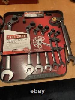 Craftsman Elbow Ratcheting Wrench Sets Metric SAE, 14636, 14635 See Details