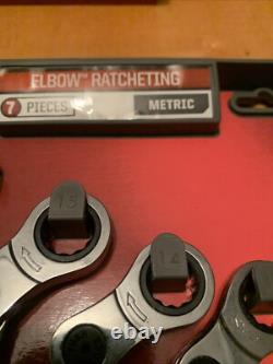 Craftsman Elbow Ratcheting Wrench Sets Metric SAE, 14636, 14635 See Details