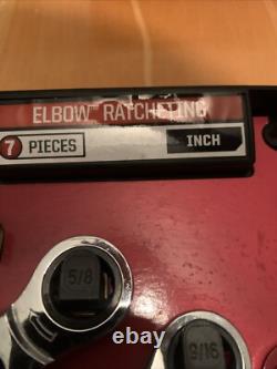 Craftsman Elbow Ratcheting Wrench Sets Metric SAE, 14636, 14635 See Details