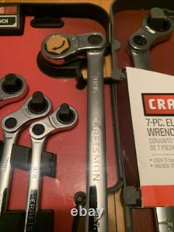 Craftsman Elbow Ratcheting Wrench Sets Metric SAE, 14636, 14635 See Details