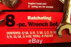 Craftsman Genuine USA Reversible Ratcheting Combination Wrench Set LAST ONE