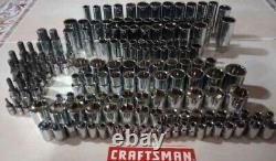 Craftsman Hand Tools 166 Pc 1/4,3/8,1/2 Sockets New Ratchet Wrench Socket Set