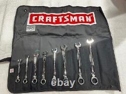 Craftsman Industrial 9 Pc. Reversible SAE 12 Pt. Ratcheting Wrench Set USA Made