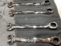 Craftsman Industrial 9 Pc. Reversible SAE 12 Pt. Ratcheting Wrench Set USA Made