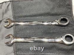Craftsman Industrial 9 Pc. Reversible SAE 12 Pt. Ratcheting Wrench Set USA Made