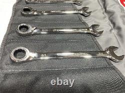 Craftsman Industrial 9 Pc. Reversible SAE 12 Pt. Ratcheting Wrench Set USA Made