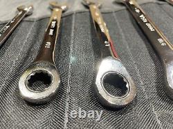 Craftsman Industrial 9 Pc. Reversible SAE 12 Pt. Ratcheting Wrench Set USA Made