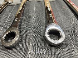 Craftsman Industrial 9 Pc. Reversible SAE 12 Pt. Ratcheting Wrench Set USA Made