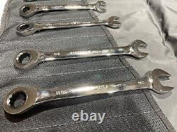 Craftsman Industrial 9 Pc. Reversible SAE 12 Pt. Ratcheting Wrench Set USA Made