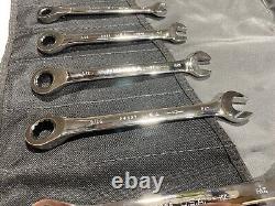 Craftsman Industrial 9 Pc. Reversible SAE 12 Pt. Ratcheting Wrench Set USA Made