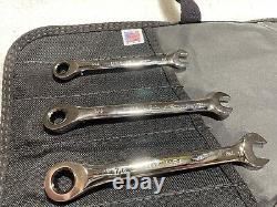 Craftsman Industrial 9 Pc. Reversible SAE 12 Pt. Ratcheting Wrench Set USA Made