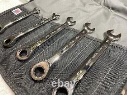 Craftsman Industrial 9 Pc. Reversible SAE 12 Pt. Ratcheting Wrench Set USA Made