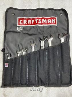 Craftsman Industrial Ratcheting Wrench Set 12 Pt. SAE USA Made 8 Pc. Withroll