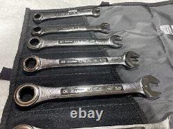 Craftsman Industrial Ratcheting Wrench Set 12 Pt. SAE USA Made 8 Pc. Withroll