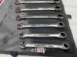 Craftsman Industrial Ratcheting Wrench Set 12 Pt. SAE USA Made 8 Pc. Withroll