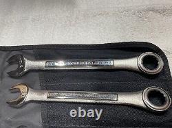 Craftsman Industrial Ratcheting Wrench Set 12 Pt. SAE USA Made 8 Pc. Withroll