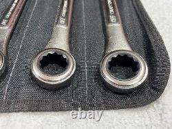 Craftsman Industrial Ratcheting Wrench Set 12 Pt. SAE USA Made 8 Pc. Withroll