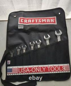 Craftsman Industrial USA, 7pc Metric Ratcheting Wrench Set 10mm-19mm with Roll