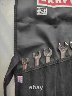 Craftsman Industrial USA, 7pc Metric Ratcheting Wrench Set 10mm-19mm with Roll