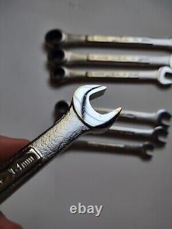 Craftsman Industrial USA, 7pc Metric Ratcheting Wrench Set 10mm-19mm with Roll