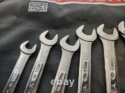 Craftsman Industrial USA, 7pc Metric Ratcheting Wrench Set 10mm-19mm with Roll