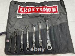 Craftsman Industrial USA. 7pc SAE Flex Ratcheting Wrench Set 12 Point
