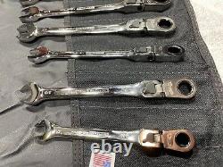 Craftsman Industrial USA. 7pc SAE Flex Ratcheting Wrench Set 12 Point