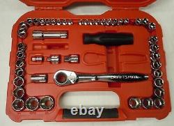 Craftsman MAX AXESS 1/4 3/8 Pass Thru Socket Ratchet Wrench Set Metric SAE 29309