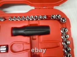 Craftsman MAX AXESS 1/4 3/8 Pass Thru Socket Ratchet Wrench Set Metric SAE 29309