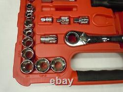 Craftsman MAX AXESS 1/4 3/8 Pass Thru Socket Ratchet Wrench Set Metric SAE 29309