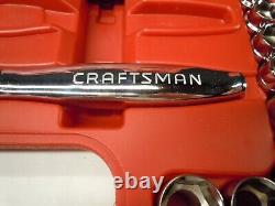 Craftsman MAX AXESS 1/4 3/8 Pass Thru Socket Ratchet Wrench Set Metric SAE 29309