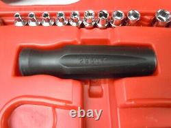 Craftsman MAX AXESS 1/4 3/8 Pass Thru Socket Ratchet Wrench Set Metric SAE 29309