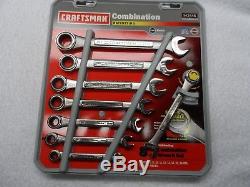 Craftsman MM Combination Ratcheting Wrench Set, made in USA 8 pcs Part # 42445