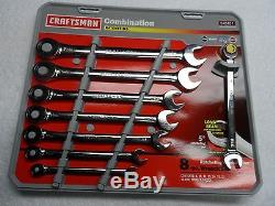 Craftsman MM Combination Ratcheting Wrench Set, made in USA 8 pcs Part # 42451