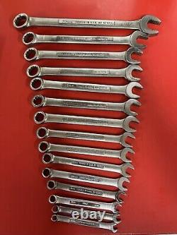 Craftsman Metric Combination 15pc Wrench Set 12pt V^ 6mm-22mm USA Vintage