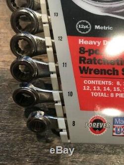 Craftsman Metric Combination Ratcheting Wrench Set Made in USA 42445 BRAND NEW