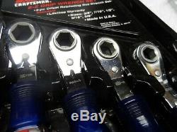 Craftsman Offset E-Z Grip SAE Ratcheting Wrench Set, Rare NOS USA Part # 43388