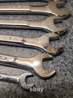 Craftsman Professional SAE wrench Set 8 Pc USA Raised Panel K