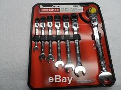 Craftsman Standard SAE Locking Head Flex Ratcheting Wrench Set Part # 42400