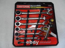 Craftsman Standard SAE Reversible Ratcheting Wrench Set USA NOS 8 pcs PN 42404