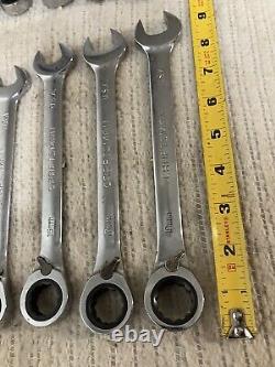 Craftsman Tools USA 17pc Metric SAE Reversible Combo Ratcheting Wrench Set